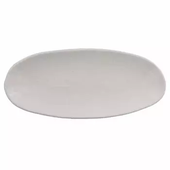 Japanese tableware long plate oval minoruba