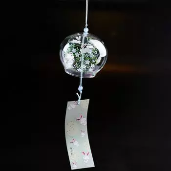 Japanese Wind Bell 1Pcs Japan Wind Chimes Handmade Glass Furin Home Decors Spa Kitchen Office Decoration