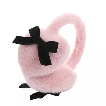 Japanese Y2k Bowknot Earmuffs Soft Warm Winter Earflap Fashion Faux Fur Plush Earmuffs Girl