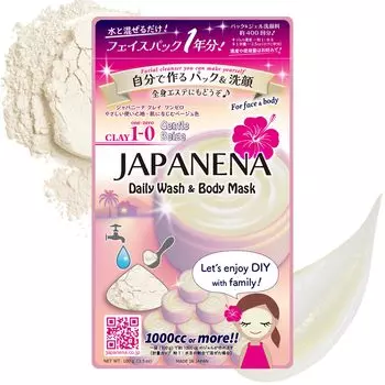 JAPENENA Clay One Zero 100 г Приблизительно 1 упаковка Средство для умывания лица Маска для очищения пор Все тело ОК Кожное сало Старая омертвевшая кожа год - &