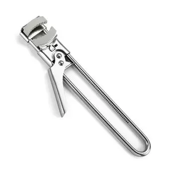 Открывалка для банок и бутылок из нержавеющей стали, противоскользящая, удобная ручка, легкое ручное управление, регулируемые кухонные принадлежности для дома