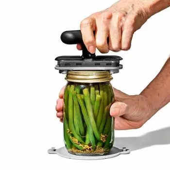 Jar Opener, Adjustable Jar & Bottle Opener, Adjustable Multifunctional Metal Can Opener, Manual Jar Bottle Opener for Weak Hands чёрный