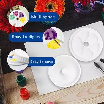 Jar Style Paint Portable Watercolor Acrylic Mixing Tray Art Painting Supplies One Size