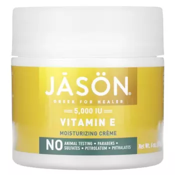 Jason Natural, Revitalizing Vitamin E Moisturizing Cream, 5,000 IU, 4 oz (113 g)