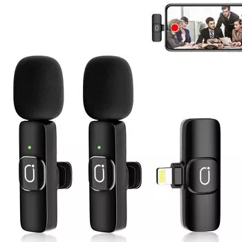 JAUYXIAN K37 беспроводной микрофон штыревой микрофон для набора из 2 беспроводных петличных ленточных микрофонов мини-запись для подключения в реальном времени и для 10 часов непрерывной работы