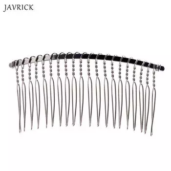 JAVRICK DIY Металлические пустые заколки для волос Свадебная вуаль Боковой гребень 20 зубьев Свадебные аксессуары для волос