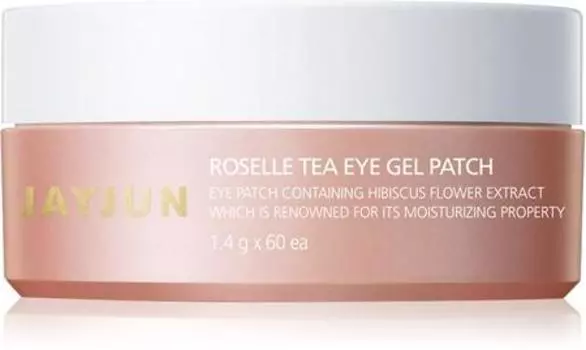 Jayjun Eye Gel Patch Roselle Tea Hydrogel Eye Mask Anti-Puffiness And Anti-Dark Circles TU прозрачный