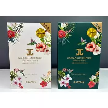 JAYJUN Pollution-Proof подтягивающая маска / JAYJUN Pollution-Proof освежающая маска 20+5 листов, Увлажнение, Корейская косметика, Kbeauty, образец Refreshing Mask