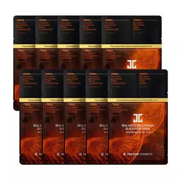 JAYJUN Real Water Brightening Black Hydro Тканевая маска 10 шт.