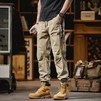 JAYSCE мужские модные рабочие брюки уличные износостойкие брюки для альпинизма рабочая одежда уличная мода брюки-карго брюки цвета хаки 28 чёрный
