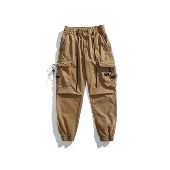 JAYSCE мужские модные рабочие брюки уличные износостойкие брюки для альпинизма рабочая одежда уличная мода брюки-карго брюки цвета хаки 28 чёрный