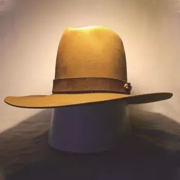 Jazz Hat Fashion Pure Wool Top Hat Belt Pure Wool Top Hat British Vintage High Top Sheet Felt Hat L58-60cm жёлтый