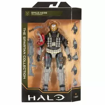 Jazzware HALO THE SPARTAN COLLECTION Фигурка EMILE A239 JAZWARES 2021 HALO THE SPARTAN COLLECTION Фигурка WAVE 2 Overseas Game Western