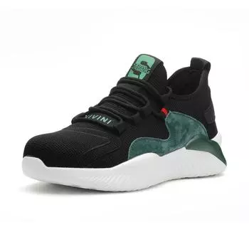 JB797 Hot Selling Industrial Protective Fashion Breathable Work Boot Casual Trainers Steel Toe Safety Shoes 38 серый