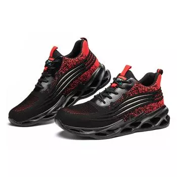 JB798 2025 года, самая продаваемая модная защитная обувь, дышащая сетка, устойчивая к проколам, черная мужская спортивная обувь 40 красный