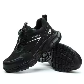 JB 7925 Low-priced Wholesale High-quality Work Shoes Anti-Smash Anti-Puncture Comfortable Safety Shoes Black Men s Sneakers 40 чёрный