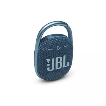 JBL CLIP 4 Bluetooth-динамик с зарядкой через USB C/защита от пыли и воды IP67/оснащен пассивным излучателем/портативный/модель 2021 года синего цвета JBLCLIP4BLU