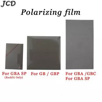 JCD 5PCS поляризационный поляризационный фильтр пленка лист для Gamboy GB DMG GBP поляризационный для GBA GBC GBASP GBA SP NGP WSC