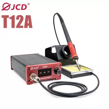 JCD T12 75W LED Цифровой Дисплей Паяльная Станция Наконечники Сварочная Паяльная Станция Регулируемая Температура Управление Микроконтроллер