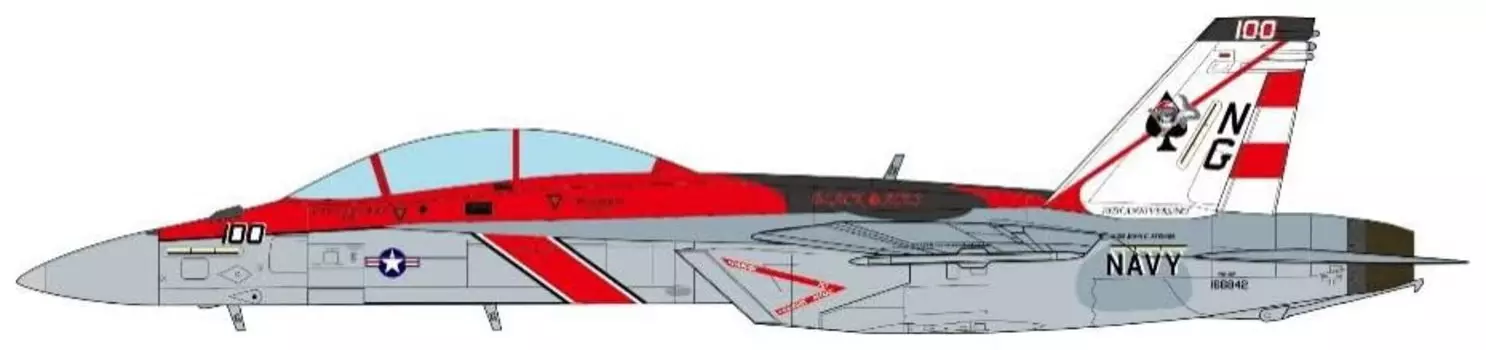 JCW US Navy Black Aces 70th Anniversary 2015 Completed Product 1/72 F/A-18F VFA-41