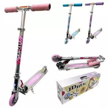 JDBUG Kickboard Limited Pastel Kick Skater Foot Year Height Japanese Instruction Manual Kids Present Birthday pastel pink Children s (MS-101A Color)