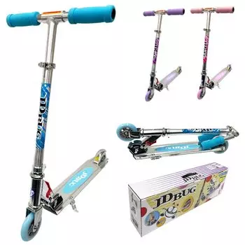 JDBUG Kickboard Limited Pastel Kick Skater Foot Year Рост Японский Руководство по эксплуатации Дети Подарок на день рождения Синий Детский (MS-101A Цвет) синий