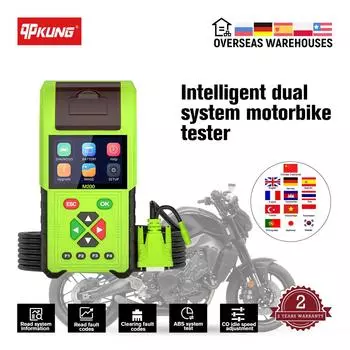 JDiag M200 мотоцикл диагностический сканер OBD2 считыватель кодов неисправностей тестер аккумулятора Motoscan инструмент для BMW Yamaha Kawasaki Honda CHINA