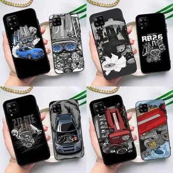 JDM автомобильный чехол с двигателем RB26 для Samsung Galaxy A54 A34 A13 A23 A33 A53 A73 A12 A22 A32 A52 A51 A71 A14, чехол Samsung A53 5G
