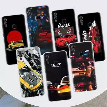 JDM Car RX7 MX5 Legends чехол для телефона для Huawei Y5 Y6 Y7 Y9S P Smart Z 2021 2019 Honor 10 Lite 9 20 9X 8S 8X 8A Pro 20i Coqu Huawei Y7 2019