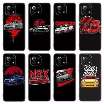 JDM Tokyo Drift спортивный автомобильный чехол для телефона для Xiaomi Mi POCO X3 NFC GT M4 M3 12 11T 10T Pro A3 11 Lite NE 5G 12X 11i F3 черный чехол Xiaomi Mi A3