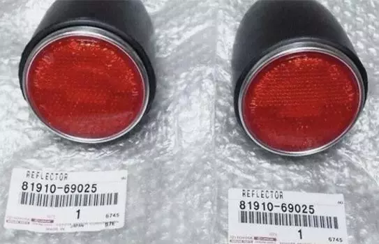 JDM Toyota Land Cruiser FJ40 BJ40 Задний красный отражатель корпуса линзы, комплект из 2 пар OEM
