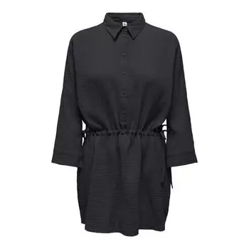 Jdytheis Свободное платье-рубашка с рукавами 7/8 и шнурком для женщин JDY