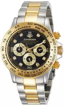 [Je Harrison] Часы JH-014DG мужские, обычные, импортные, серебристые
