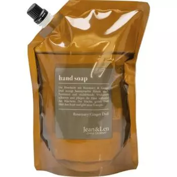 Jean&LenJin&Len Liquid Soap Hand Wash Rosemary & Ginger Refill Pack 500ml