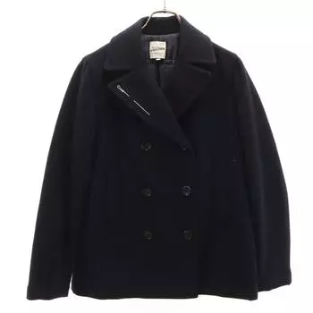 JEAN-PAUL GAULTIER wool blend pea coat 40 Navy Women Used