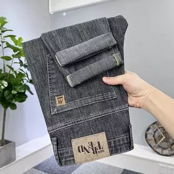 Jeans, Men s Elastic Washed Long Pants, Spring and Autumn Soft Mercerized Cotton, Men s Jeans 28