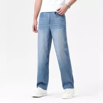 Jeans Men s Loose Business Straight Summer New Thin Large Size Casual Pants 29