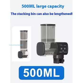 jebao jecod аквариум Bluetooth кормушка 250 мл 500 мл интеллектуальный таймер декоративных рыб черепах корм для аквариума No battery