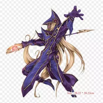 Эбеновый волшебник иллюзий Ю-ги-о! Duel Links Yugi Mutou железные нашивки для одежды, наклейки с аппликациями на одежду, термочувствительная нашивка на заказ