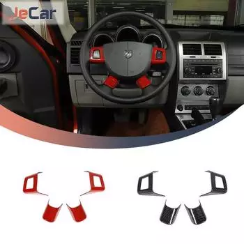 JeCar ABS украшение на рулевое колесо наклейки Tirm наклейки для Dodge Nitro Jeep Liberty Grand Commander салон автомобиля