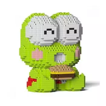 JECKA Hamburger Kerokero Keropi Sanrio Premium Block, разноцветные, популярные корейские игрушки