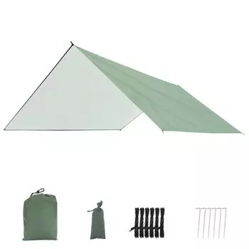 JEELAD брезентовый тент, водонепроницаемый брезентовый навес, солнцезащитный козырек, легкая компактная брезентовая палатка, походное снаряжение, сумка для хранения пикника в комплекте