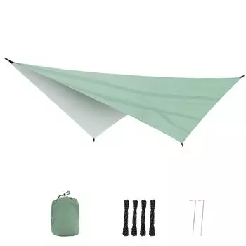 JEELAD брезентовый тент, водонепроницаемый брезентовый навес, солнцезащитный козырек, легкая компактная брезентовая палатка, походное снаряжение, сумка для хранения пикника в комплекте