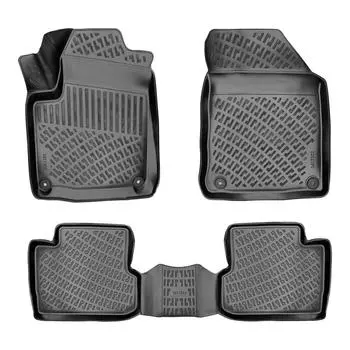 Jeep Cherokee KL (After 2019) High-Quality and Durable Rubber Car Floor Mats - Odorless, Non-Slip, Long-Lasting