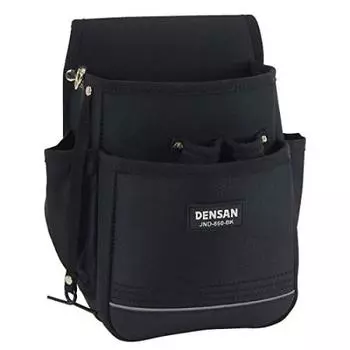 Jefcom Densan Electrician Professional Canvas Pouch Standard Type 2 Tiers 4 Holders Поясная сумка + JND-860-BK