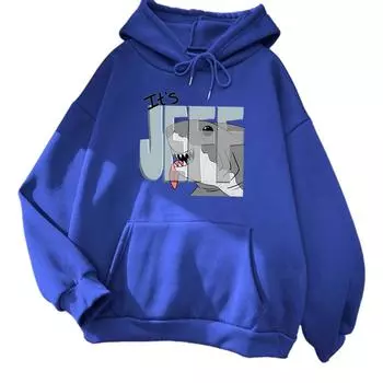 Jeff The Land Shark Толстовки It s Jeff Толстовки для мужчин и женщин с принтом игры Пуловеры Флисовая одежда XS