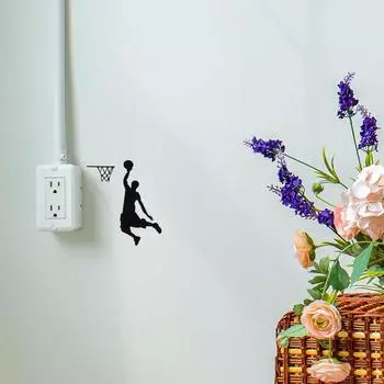 Эффект для гостиной баскетбол настенные наклейки художественные наклейки переключатель наклейки диван фон стена 1pcs