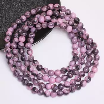 Эффект облаков, аксессуары из бисера, смола, 30 шт., круглый браслет, ожерелье, аксессуары, 8 мм, имитация нефрита, изготовление ювелирных изделий, ручная работа, мода Style7 8mm 30Pcs