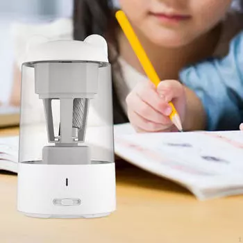 Эффективная электрическая точилка для карандашей для использования в офисе и классе белый