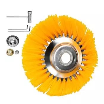 Эффективная нейлоновая щетка для сорняков, соломенная веревка, вращающийся ржавеющий диск, триммерная головка для триммера для травы, легко удаляет нежелательный рост